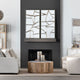 Silverlines Canvas 2-Piece Wall Art With Silver Frame