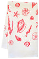 Organic Coral Shell Tea Towel