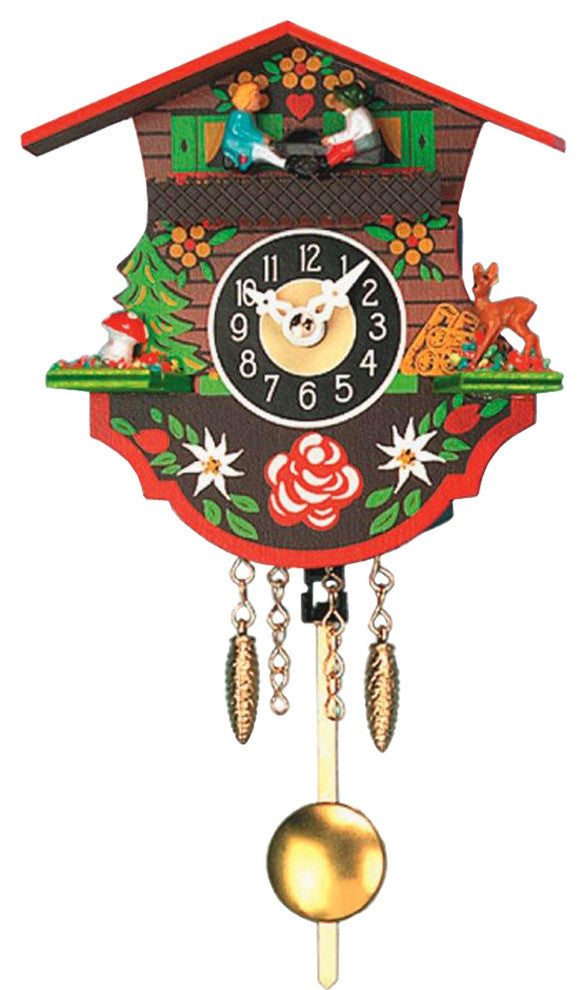 Engstler Battery-Operated Clock- Mini Size With Music/Chimes