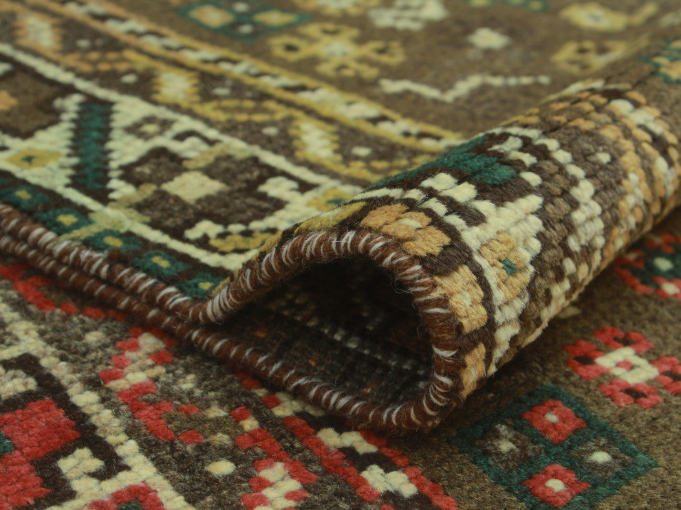 Fine Vintage Distressed Alicia Brown Rug