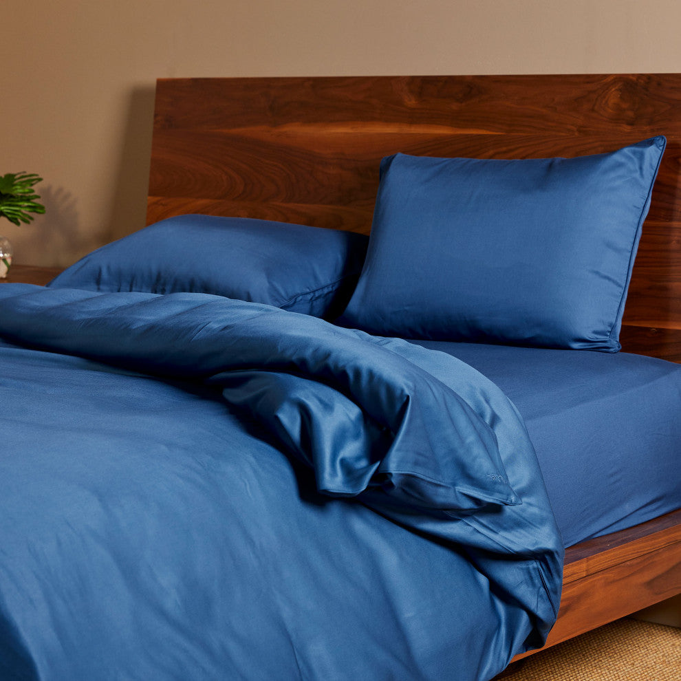 BedVoyage Luxury 100% Rayon Viscose Bamboo Duvet Cover With Shams, 3 Piece