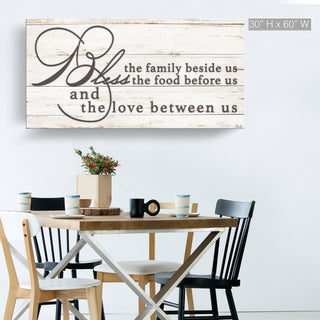 Blessing Wrapped Canvas Kitchen Wall Art, 30"x60"