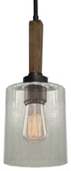 Legno Rustico 1-Light Brunito Pendant