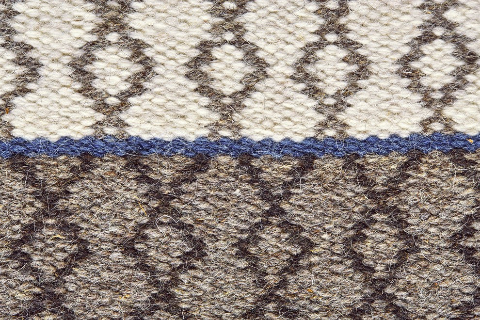 Weave & Wander Naim Rug, Gray/Navy, 8'x10'