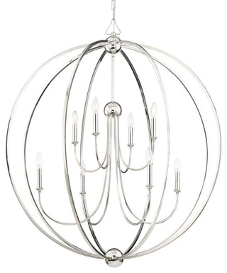Crystorama Lighting Group 2246_NOSHADE Sylvan 8 Light 40"W Taper - Polished