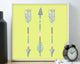 "Arrows Trio" Fine Art Print by Annie L. Bailey, 16"x16"