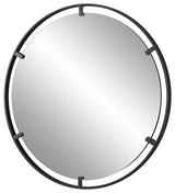 Cashel Round Iron Mirror