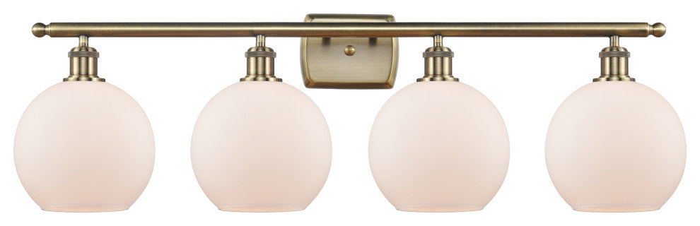 Innovations Lighting 516-4W-AB-G121-8 Athens 4 Light 36" Bath Vanity Light