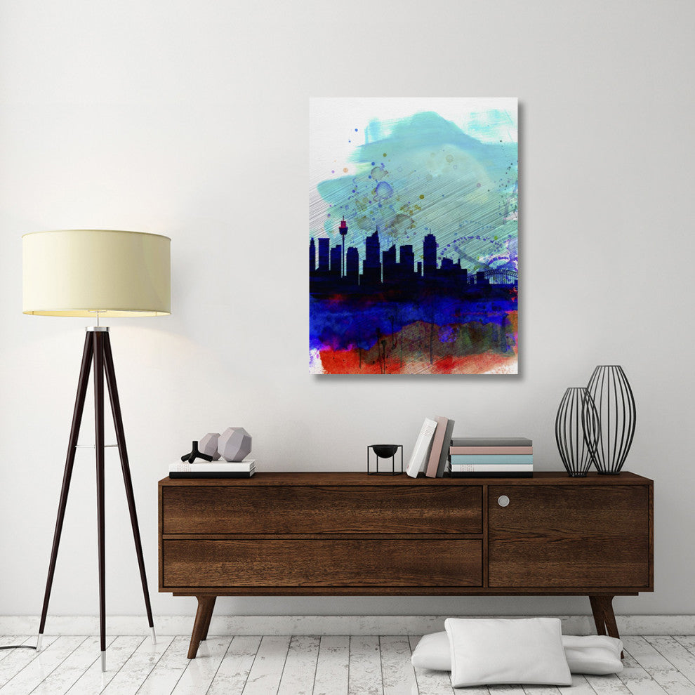 "Sydney Watercolor Skyline" Fine Art Print