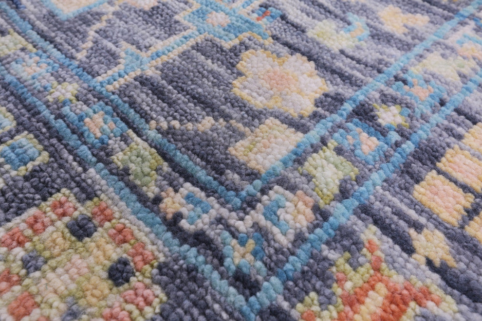Handmade Turkish Oushak Wool Rug 6' 6" X 9' 2" - Q13354