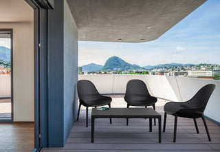 Compamia 39" Sky Lounge Table, Black