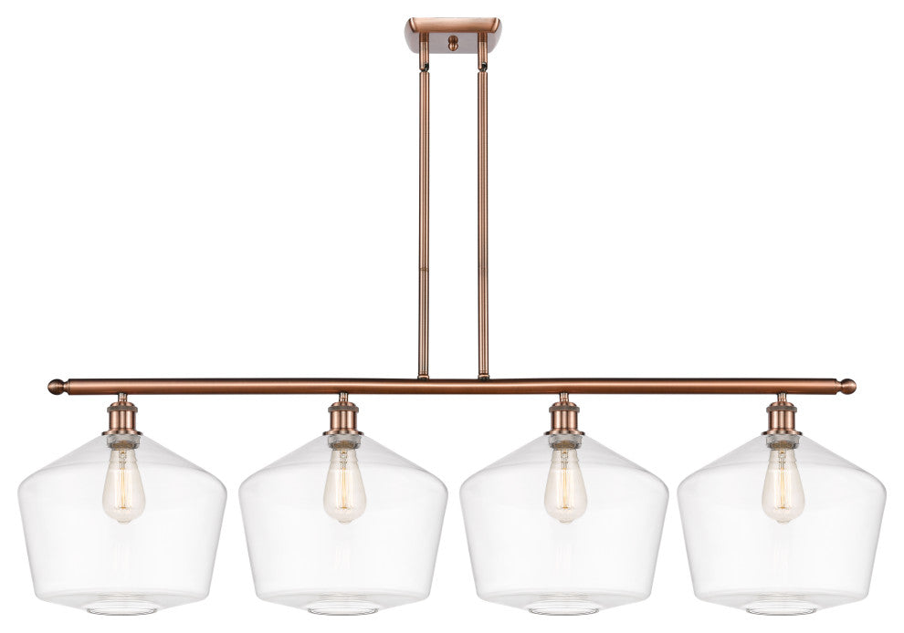 Innovations 516-4I-AC-G652-12-LED 4-Light Island Light, Antique Copper