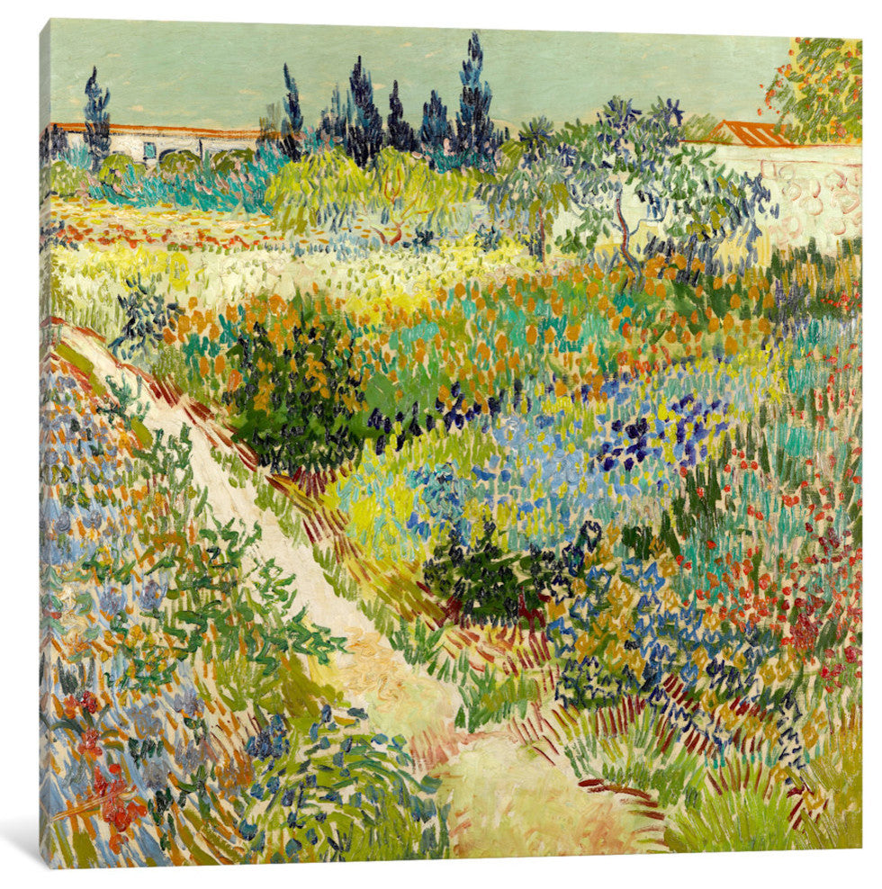 "The Garden At Arles" Wrapped Canvas Art Print, 37x37x1.5