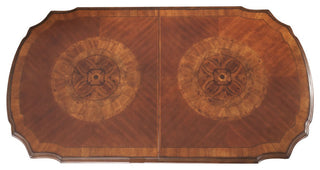 Aico Amini Villa Valencia Rectangular Dining Table in Classic Chestnut