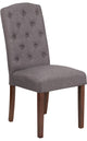 Hercules Grove Park Series Gray Fabric Tufted Parsons Chair