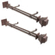 Owen 1.5" Side Curtain Rod, Cocoa, 18"