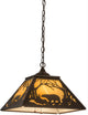 16Sq Moose & Black Bear Pendant