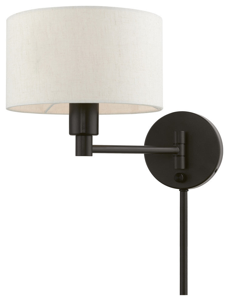 Swing Arm Wall Lamps 1 Light English Bronze Swing Arm Wall Lamp