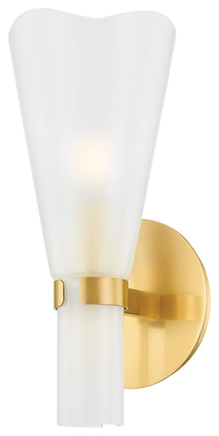 Hudson Valley Pine Island Wall Sconce 5", Aged Brass
