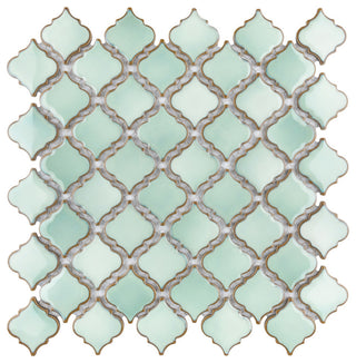 Hudson Tangier Mosaic Floor and Wall Tile, Mint Green