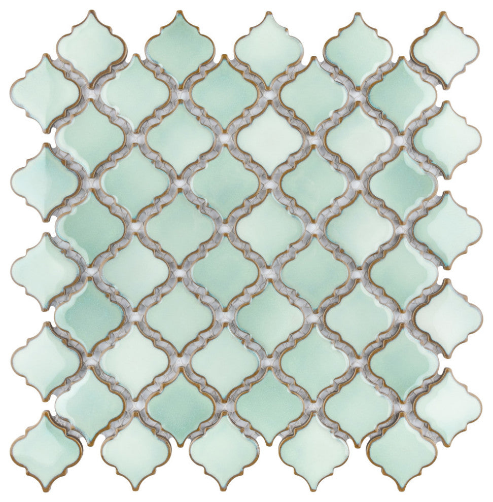 Hudson Tangier Mosaic Floor and Wall Tile, Mint Green