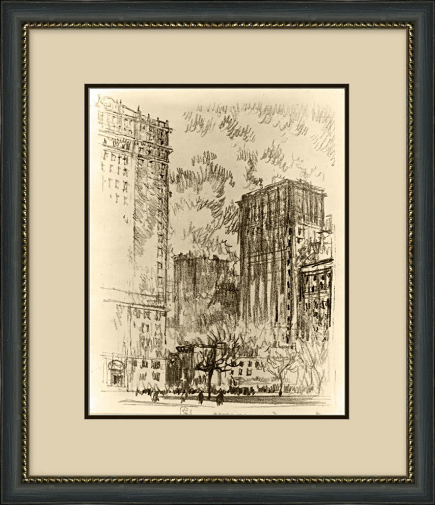 Battery Park, Giclee Reproduction Artwork