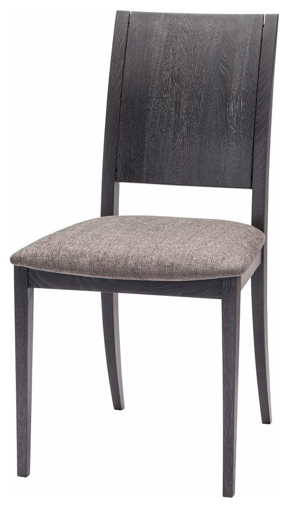 Eska Fabric Seat Dining Chair , Gray Oak