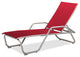 Gardenella Sling 4-Position Chaise, Textured White, Red