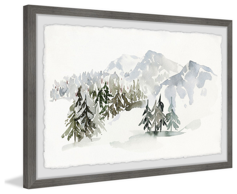 "I Like the Winter Silence" Framed Painting Print, 18x12