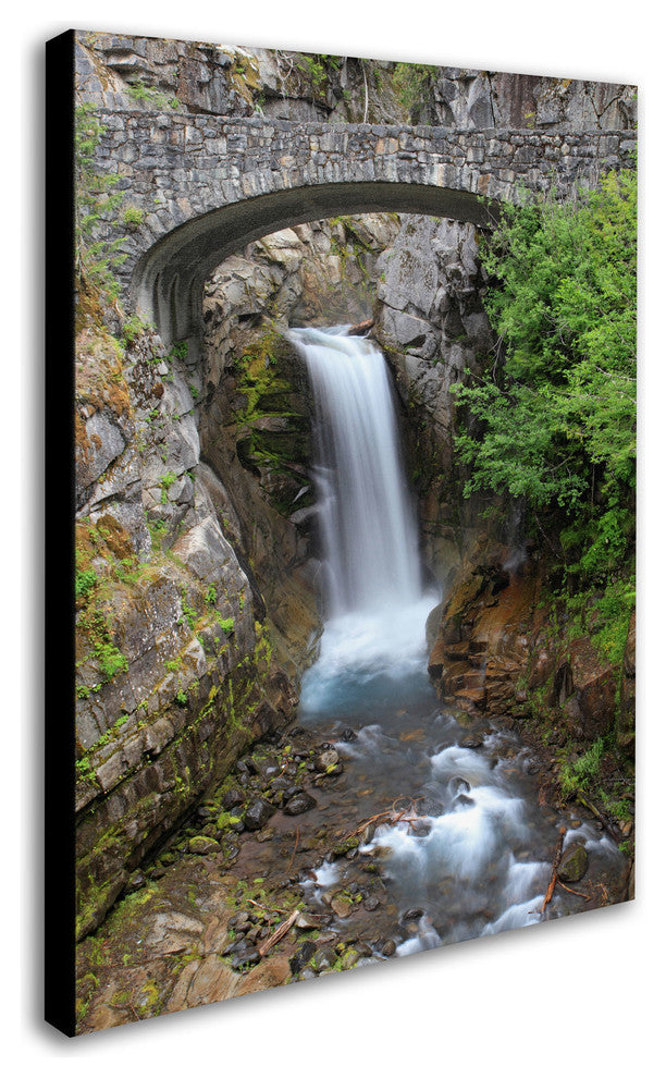 'Christine Falls Rainier' Canvas Art by Pierre Leclerc