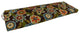 57"X19" Patterned Outdoor Spun Polyester Bench Cushion, Annie Chocolate