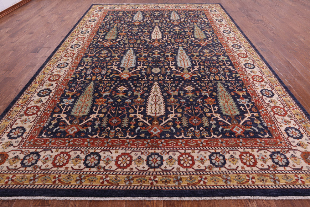 10' 0" X 14' 0" Persian Fine Serapi Hand-Knotted Wool Rug - Q13753