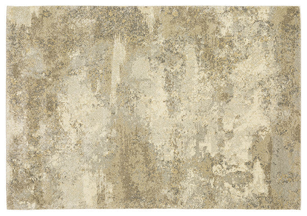 Oriental Weavers Astor Gold and Beige 7'10"x10'10" Indoor Rug