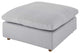 Ottoman Accent Chair, Gray, Fabric, Modern, Lounge Cafe Hotel Hospitality