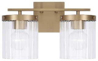 Capital Lighting 156221-555 Vaughn 2 Light 15"W Vanity Light - Aged Brass