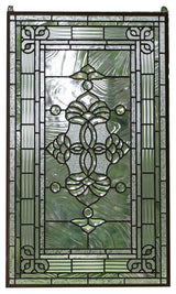All clear beveled glass window Panel, 20"x34"
