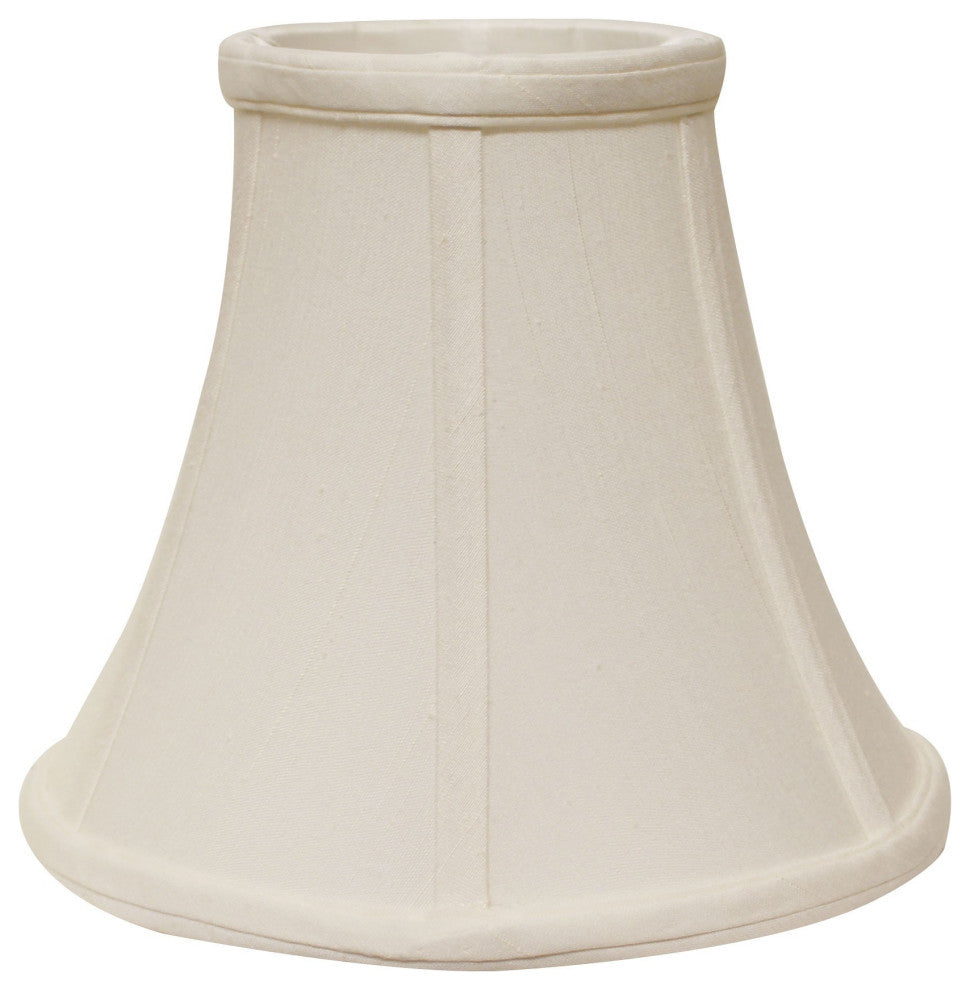 18" White Premium Bell Monay Shantung Lampshade