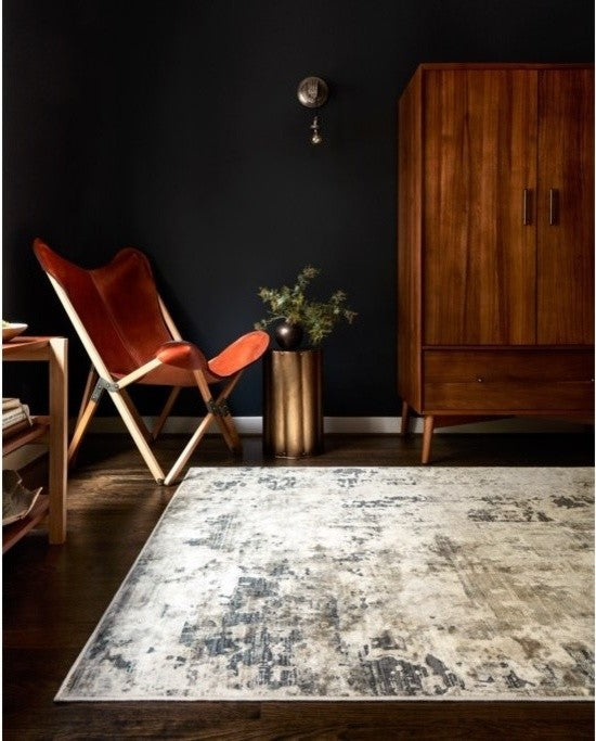 Ivory Natural Cascade Area Rug by Loloi, 5'3"x7'8"