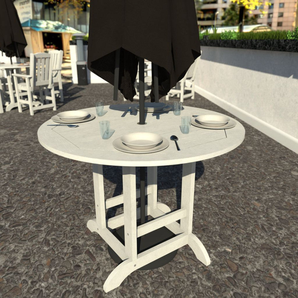 Sequoia 48" Round Counter Dining Table, White