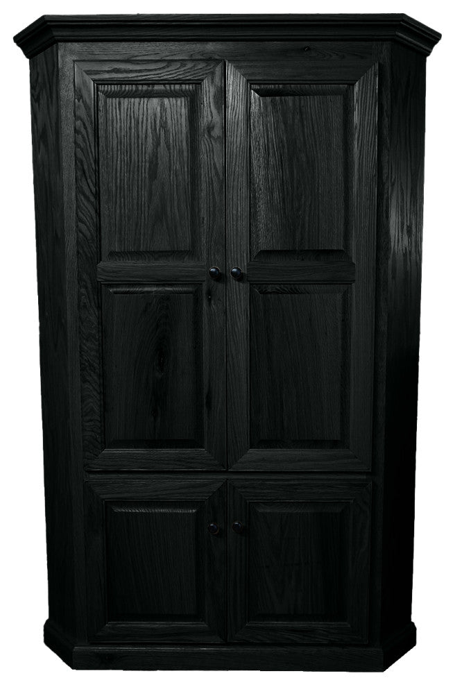Oak Corner Kitchen Pantry, Black Oak