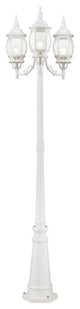 Textured White Traditional, Colonial, French Historical, Outdoor Post Light