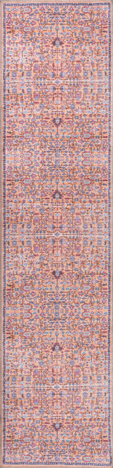 Kemer All-Over Persian Machine Washable Indoor Multi Area Rug, Multi, 2 X 8