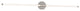 Rusnak 1 Light Bathroom Vanity Light, Polished Chrome