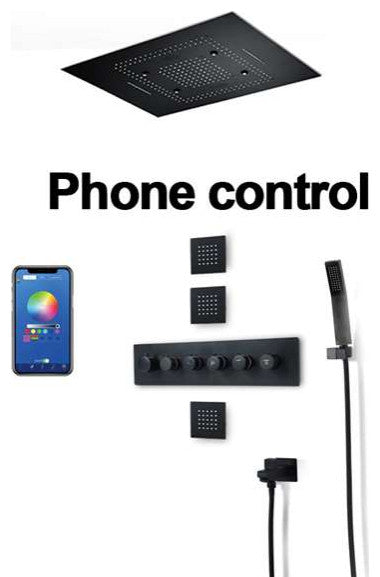Fontana Toulouse Phone Controlled Stainless Steel LED Smart Music Rainfall