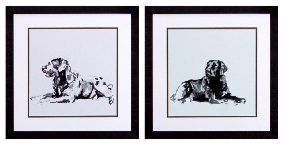 Modern Dog B, 2-Piece Set, Wall Art