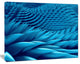 Abstract Blue Wavy Background, Abstract Canvas Art Print, 20"x12"