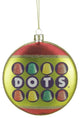 4" Candy Lane Tootsie Roll Dots Original Gumdrop Candies Christmas Disc Ornament