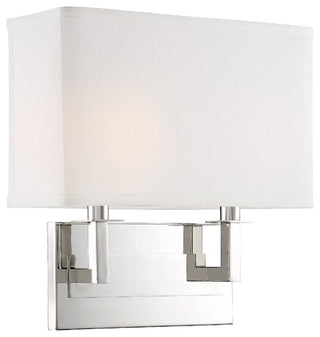 Durham 2 Light Wall Mount in Polished Nickel