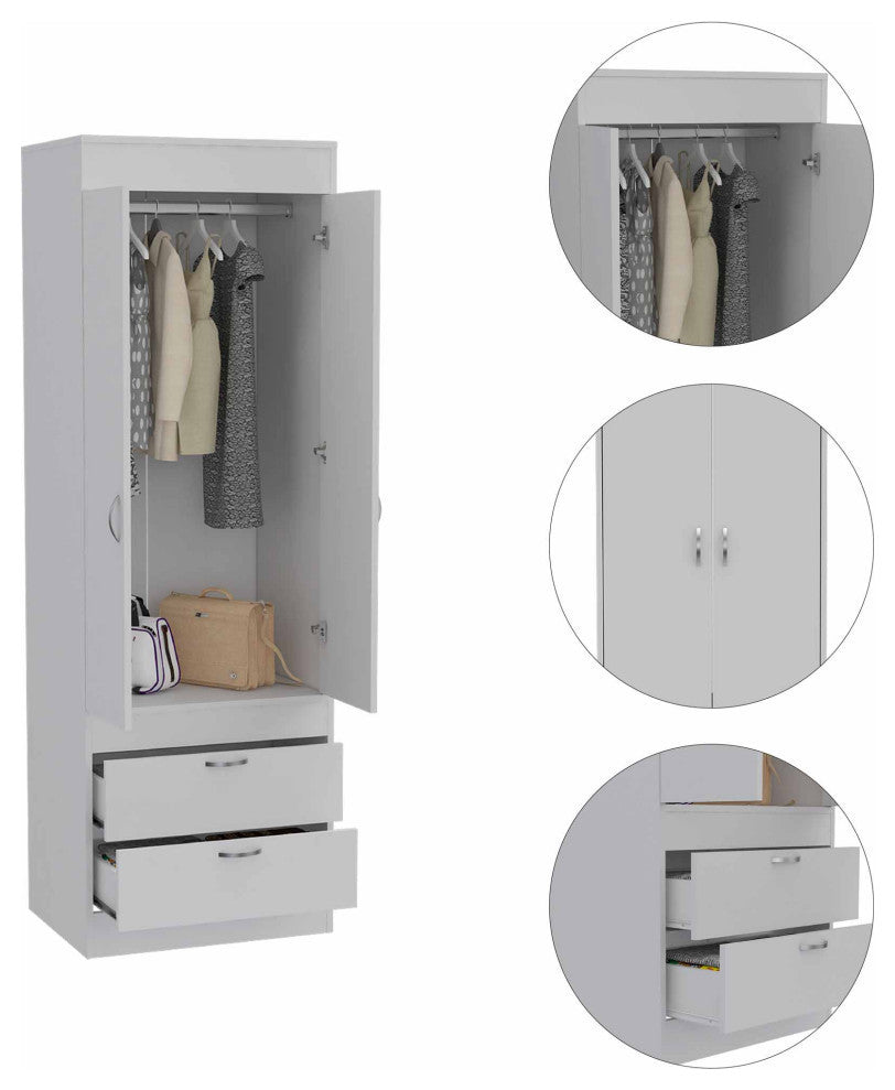 Alabama Armoire, White