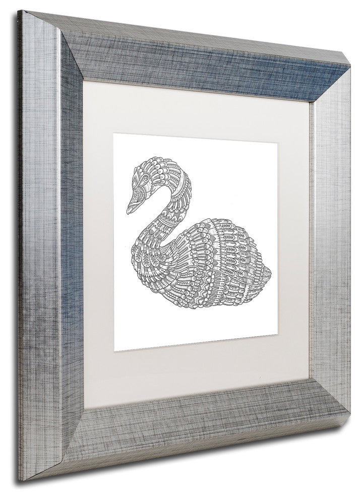 Filippo Cardu 'Spirit Animals 10' Art, Silver Frame, White Mat, 11x11